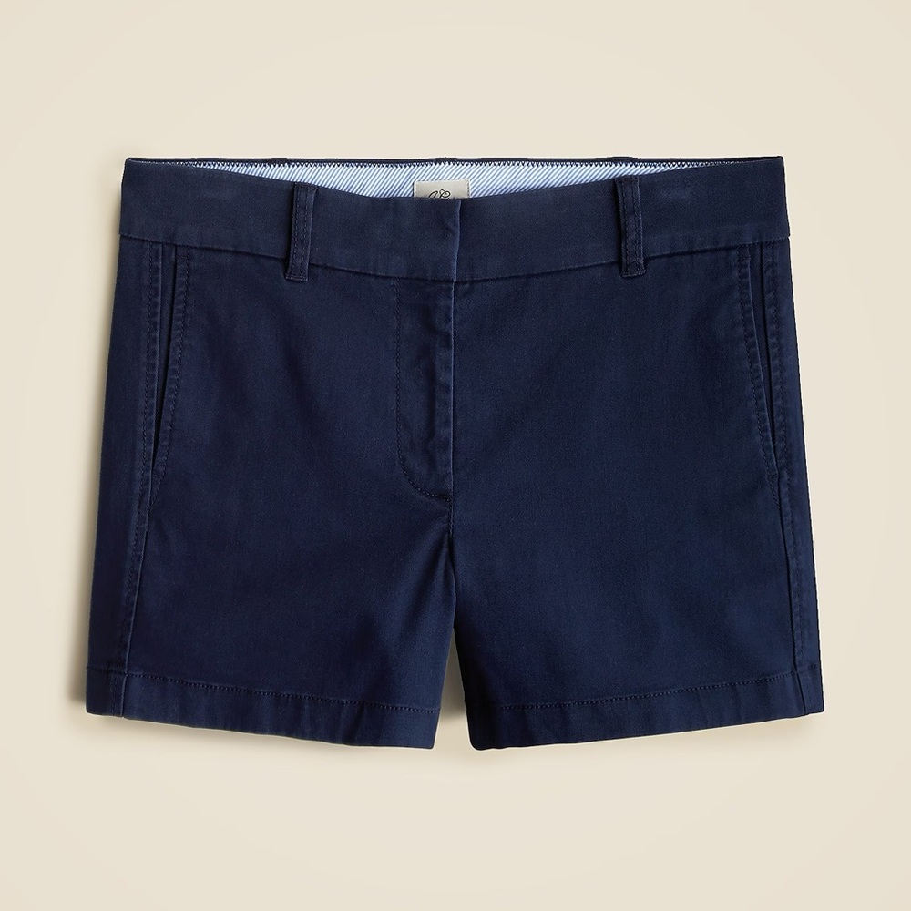 4" Stretch Chino Short from J. Crew - NWT -‎ Navy Blue